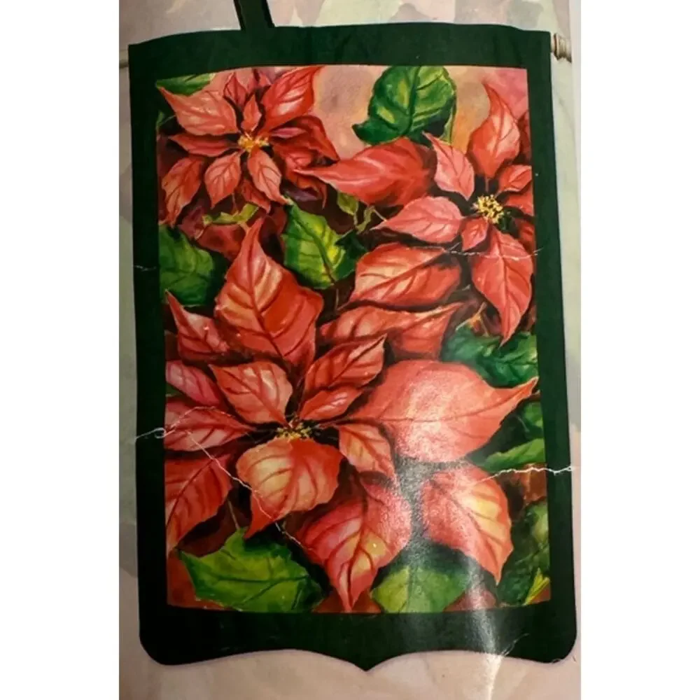 Evergreen Flags Poinsettia Outdoor Flag in Package 29